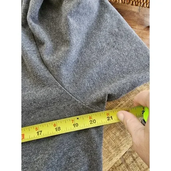 L.L Bean Gray 100% Cotton Maxi Dress Women's Size L Vintage Cottagecore - Picture 6 of 7